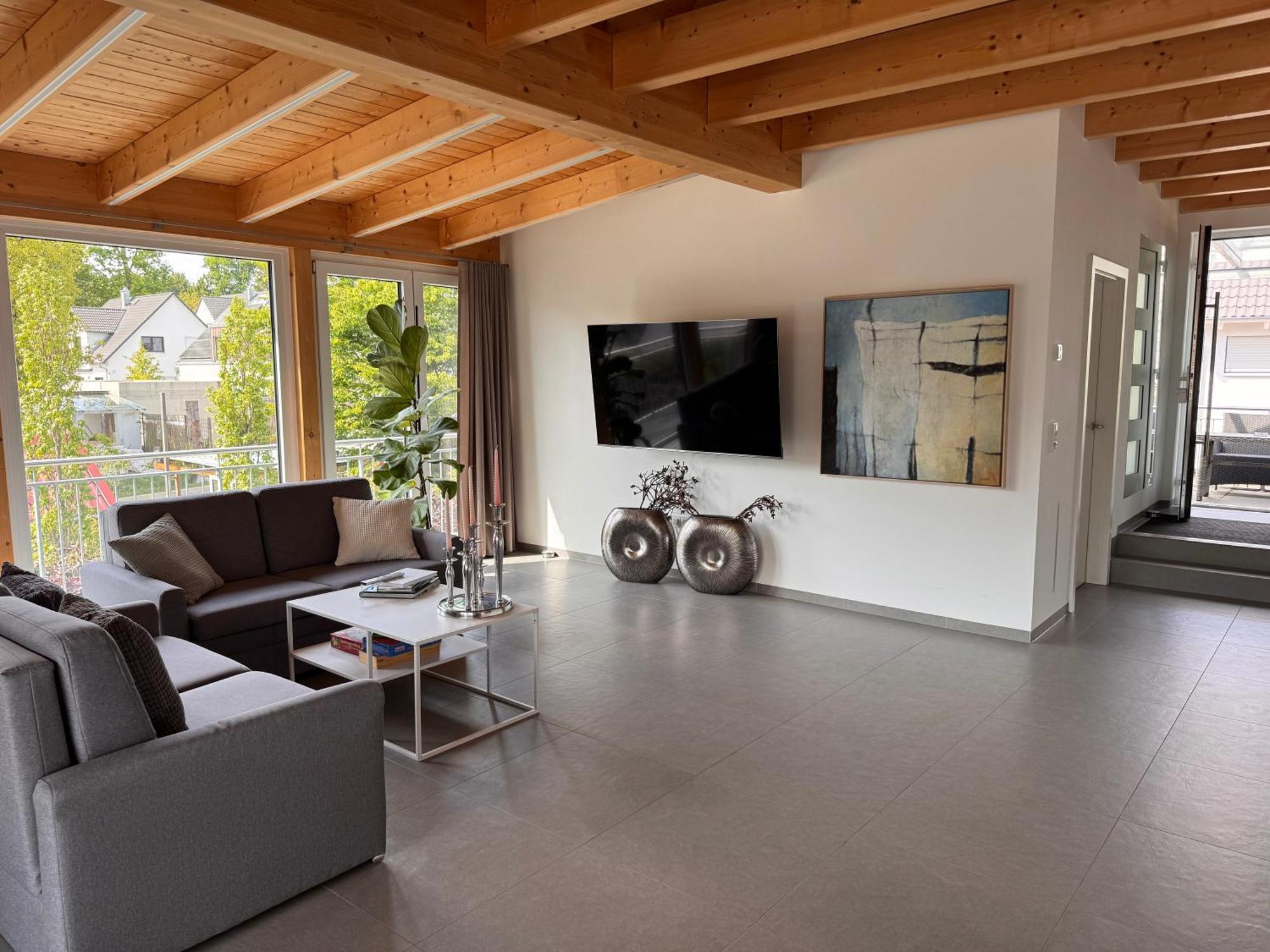 Moderne Ferienunterkunft/Wohnung Burgthann Екстериор снимка