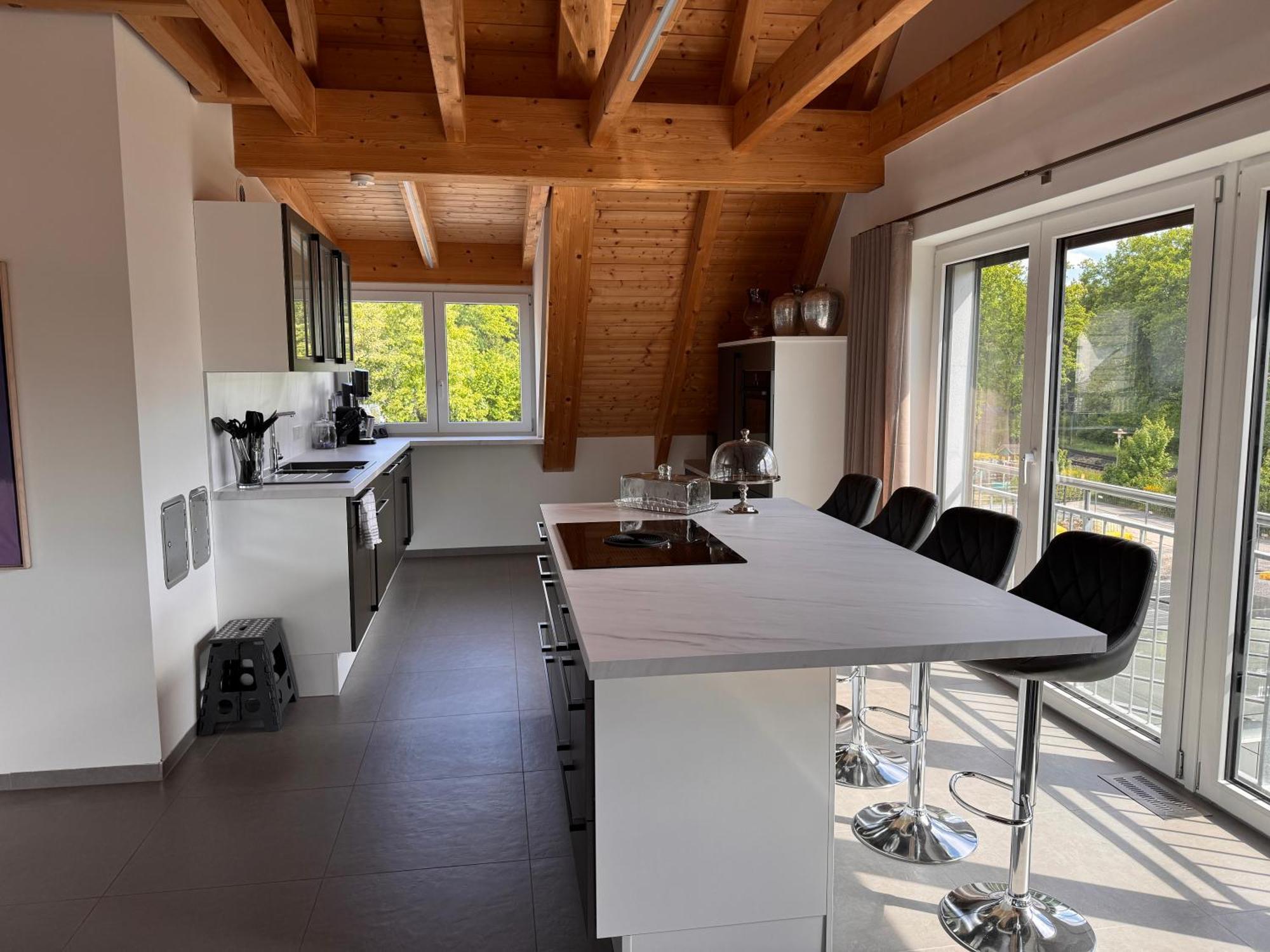 Moderne Ferienunterkunft/Wohnung Burgthann Екстериор снимка